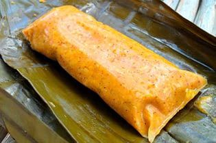 Tamal criollo tradicional peruano